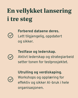 En vellykket lansering i tre steg